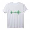 EKG Herzschlag Gamer Scharfschütze Sniper Motiv T-Shirt - Perfektes Geschenk für Zocker, Shooter- und Clan-Fans