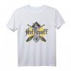 HapPanda Hufflepuff Broomstick Badger Logo T-Shirt - Offiziell Harry Potter Fanartikel für Fans & Sammler