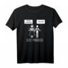 Just Married Game Over Bride & Groom Line Art T-Shirt – Minimalistisches Hochzeitsgeschenk für Bräutigam, Verlobten & Junggesellenabschied