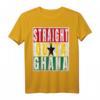 Straight Outta Ghana T-Shirt - Distressed Design für Ghanaer, Stolz & Teamgeist, Perfektes Geschenk