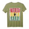 Straight Outta Ghana T-Shirt - Distressed Design für Ghanaer, Stolz & Teamgeist, Perfektes Geschenk