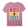 Straight Outta Ghana T-Shirt - Distressed Design für Ghanaer, Stolz & Teamgeist, Perfektes Geschenk