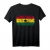 Ghana Flagge T-Shirt für Damen, Herren und Kinder – Klassisch geschnitten, doppelt genähter Saum