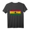 Ghana Flagge T-Shirt für Damen, Herren und Kinder – Klassisch geschnitten, doppelt genähter Saum