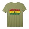 Ghana Flagge T-Shirt für Damen, Herren und Kinder – Klassisch geschnitten, doppelt genähter Saum