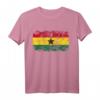 Ghana Flagge T-Shirt für Damen, Herren und Kinder – Klassisch geschnitten, doppelt genähter Saum