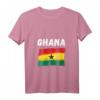 Damen Ghana-Flagge T-Shirt mit V-Ausschnitt - Vintage Grunge Outfit für Urlaub, Nationalstolz & Geschenke für Ghana-Erbe