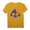 Ghanaisch-amerikanisches T-Shirt mit Ghana- und US-Flagge - Stolz auf dein Erbe & patriotische Kleidung für Ghana-Fans