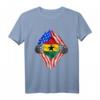 Ghanaisch-amerikanisches T-Shirt mit Ghana- und US-Flagge - Stolz auf dein Erbe & patriotische Kleidung für Ghana-Fans