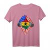 Ghanaisch-amerikanisches T-Shirt mit Ghana- und US-Flagge - Stolz auf dein Erbe & patriotische Kleidung für Ghana-Fans