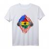 Ghanaisch-amerikanisches T-Shirt mit Ghana- und US-Flagge - Stolz auf dein Erbe & patriotische Kleidung für Ghana-Fans