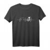 Instrument Musik Hornspieler T-Shirt mit Herzschlag – Perfektes Geschenk für Blasmusik- und Volksmusik-Freunde, Musiker und Hobby-Hornisten