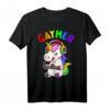 HapPanda Einhorn T-Shirt – LGBTQ+ Pride, Liebe, Gleichheit, Gaming & Social Justice Geschenk für Freunde und Verbündete