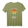 Herren Harz Motorrad T-Shirt mit Brockenbahn & Walpurgisnacht Motiv für Harzer Biker, Wanderer und Naturliebhaber