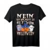Lustiges Halloween Kostüm Geist mit Grabstein & Kürbis Spruch T-Shirt – Perfekt für Partys, Geschenke & Süßes oder Saures