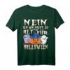 Lustiges Halloween Kostüm Geist mit Grabstein & Kürbis Spruch T-Shirt – Perfekt für Partys, Geschenke & Süßes oder Saures