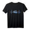 Boot EKG Kapitän Geschenk für Männer - Sportboot Fun Sprüche T-Shirt für Bootsbesitzer, Kapitäne & Matrosen zum Geburtstags- oder Vatertagsgeschenk
