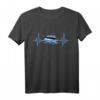 Boot EKG Kapitän Geschenk für Männer - Sportboot Fun Sprüche T-Shirt für Bootsbesitzer, Kapitäne & Matrosen zum Geburtstags- oder Vatertagsgeschenk