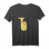 Tuba One-Line Musiker Design T-Shirt – Perfektes Geschenk für Tubisten und Blas-Orchester Mitglieder