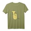Tuba One-Line Musiker Design T-Shirt – Perfektes Geschenk für Tubisten und Blas-Orchester Mitglieder