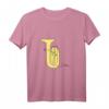 Tuba One-Line Musiker Design T-Shirt – Perfektes Geschenk für Tubisten und Blas-Orchester Mitglieder