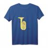 Tuba One-Line Musiker Design T-Shirt – Perfektes Geschenk für Tubisten und Blas-Orchester Mitglieder