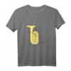 Tuba One-Line Musiker Design T-Shirt – Perfektes Geschenk für Tubisten und Blas-Orchester Mitglieder
