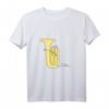 Tuba One-Line Musiker Design T-Shirt – Perfektes Geschenk für Tubisten und Blas-Orchester Mitglieder
