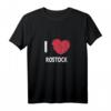 I Love Rostock - HapPanda T-Shirt für Rostock-Fans, Einwohner & Reisebegeisterte