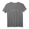 Herzschlag Herzfrequenz Herzlinie Paddelboot Kajak T-Shirt – Perfektes Geschenk für Kanufahrer, Kajakfahrer & Wassersportliebhaber