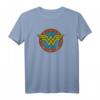 HapPanda Vintage Emblem T-Shirt – Offiziell lizenzierte DC Comics Kleidung für Fans & Geburtstagsfeiern