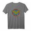 HapPanda Vintage Emblem T-Shirt – Offiziell lizenzierte DC Comics Kleidung für Fans & Geburtstagsfeiern