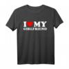 Ich Liebe Meine Freundin Herz T-Shirt - Perfektes Geschenk für Valentinstag, Geburtstag & Jubiläum für Paare