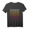 Robbie Retro Wordmark Pattern - Vintage Style T-Shirt aus Ann Arbor mit Retro Farb- und Schriftgestaltung
