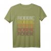 Robbie Retro Wordmark Pattern - Vintage Style T-Shirt aus Ann Arbor mit Retro Farb- und Schriftgestaltung
