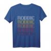 Robbie Retro Wordmark Pattern - Vintage Style T-Shirt aus Ann Arbor mit Retro Farb- und Schriftgestaltung