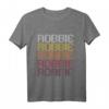 Robbie Retro Wordmark Pattern - Vintage Style T-Shirt aus Ann Arbor mit Retro Farb- und Schriftgestaltung