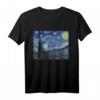 Sternenklare Nacht von Vincent van Gogh - Berühmtes Kunstwerk T-Shirt für Kunstliebhaber, Studenten & Lehrer