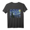 Sternenklare Nacht von Vincent van Gogh - Berühmtes Kunstwerk T-Shirt für Kunstliebhaber, Studenten & Lehrer