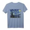 Sternenklare Nacht von Vincent van Gogh - Berühmtes Kunstwerk T-Shirt für Kunstliebhaber, Studenten & Lehrer
