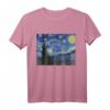 Sternenklare Nacht von Vincent van Gogh - Berühmtes Kunstwerk T-Shirt für Kunstliebhaber, Studenten & Lehrer