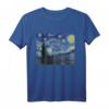 Sternenklare Nacht von Vincent van Gogh - Berühmtes Kunstwerk T-Shirt für Kunstliebhaber, Studenten & Lehrer