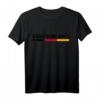 Deutschland Flagge T-Shirt in Schwarz-Rot-Gold für Fans und Freunde – Klassisch geschnitten, doppelt genähter Saum