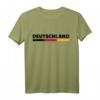 Deutschland Flagge T-Shirt in Schwarz-Rot-Gold für Fans und Freunde – Klassisch geschnitten, doppelt genähter Saum