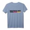 Deutschland Flagge T-Shirt in Schwarz-Rot-Gold für Fans und Freunde – Klassisch geschnitten, doppelt genähter Saum