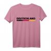 Deutschland Flagge T-Shirt in Schwarz-Rot-Gold für Fans und Freunde – Klassisch geschnitten, doppelt genähter Saum