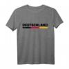 Deutschland Flagge T-Shirt in Schwarz-Rot-Gold für Fans und Freunde – Klassisch geschnitten, doppelt genähter Saum
