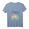 HapPanda T-Shirt mit Pastell Dinosaurier Freunden - Lizenzierte Geburtstagskleidung im V-Ausschnitt
