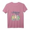 HapPanda T-Shirt mit Pastell Dinosaurier Freunden - Lizenzierte Geburtstagskleidung im V-Ausschnitt
