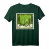 Grüner Grashüpfer von Julie de Graag T-Shirt - Künstlerisches Tiermotiv, klassisch geschnitten, hochwertig verarbeitet